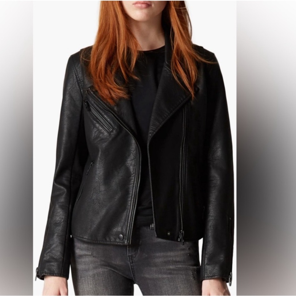 Blank NYC Women's Classic Black Leather Jacket